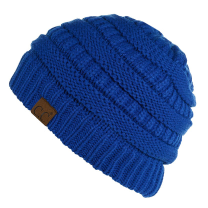 C.C Apparel Royal C.C Hat 25 - Slouchy Thick Warm Cap Hat Skully Fuzzy Lined Cable Knit Beanie