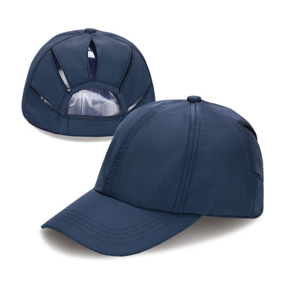 Keebon International Apparel Navy C.C Multi Ponytail Hat