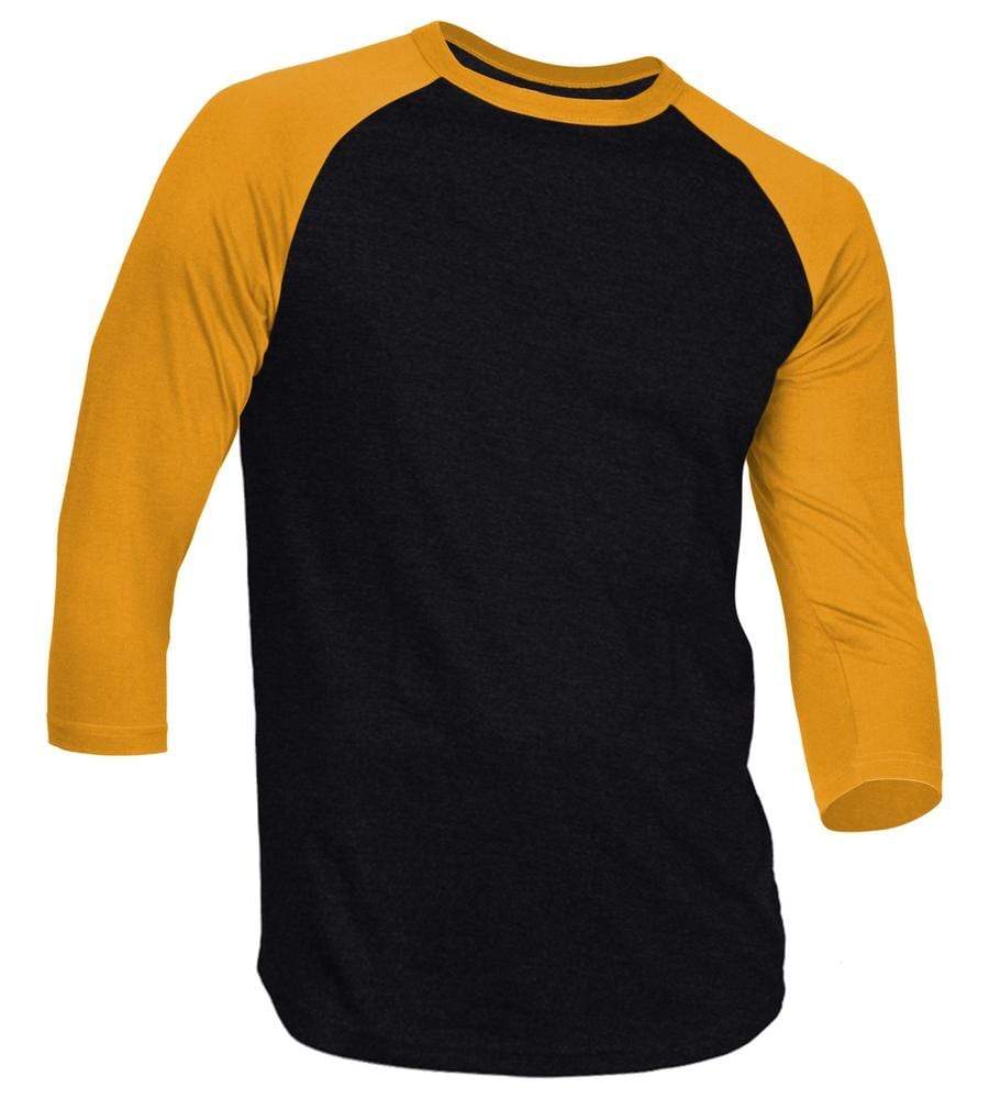 Dream USA Men's Casual 3/4 Sleeve Baseball Tshirt Raglan Jersey